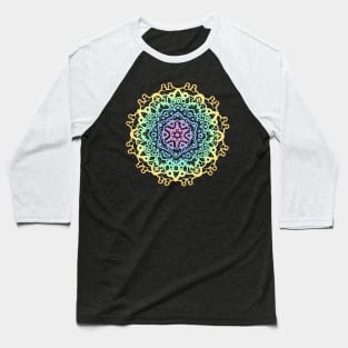 Colorful Mandala Baseball T-Shirt